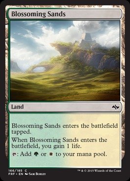 Magic: the Gathering - Blossoming Sands (166/185) - Fate Reforged - Foil MTG Card - Perfect for Commander Decks & Landfall Strategies