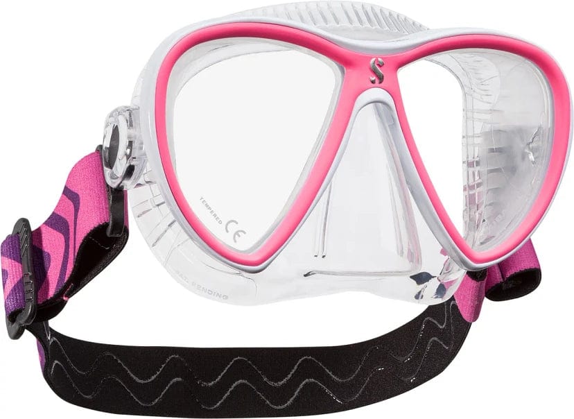 ScubaPro Synergy Twin Dive Mask with Comfort Strap - Premium Snorkeling & Scuba Diving Gear for Underwater Adventures