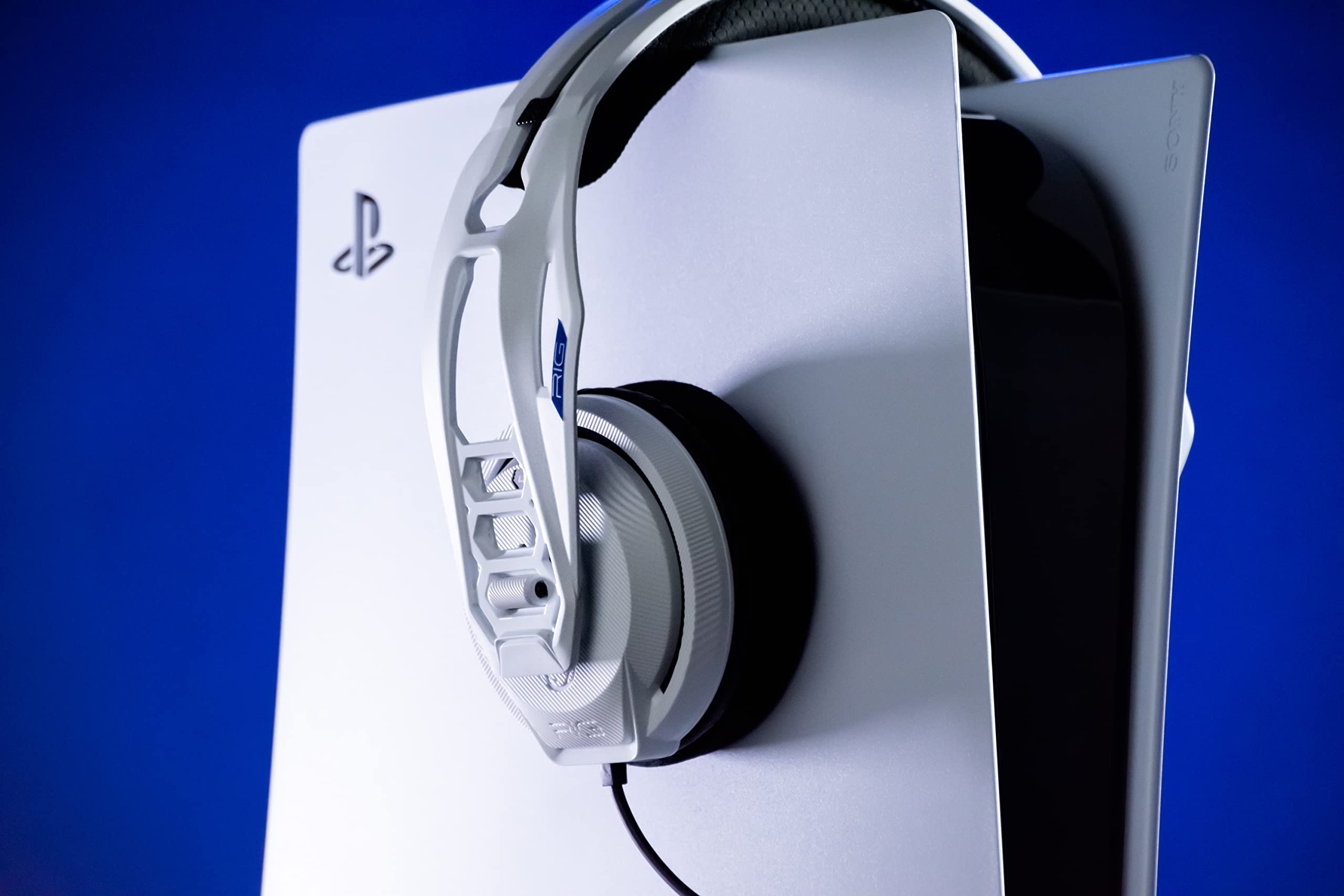 RIG 400HS White Stereo Gaming Headset for PlayStation 4/5 - Noise Cancelling Mic, Comfortable Ear Cushions - Perfect for FPS, RPG & Online Multiplayer Games