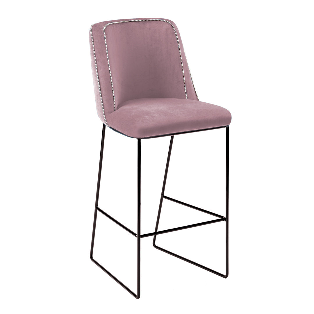 Croix Counter Height Bar Stool - Modern Kitchen Island Stool with Back Support for Dining & Entertaining