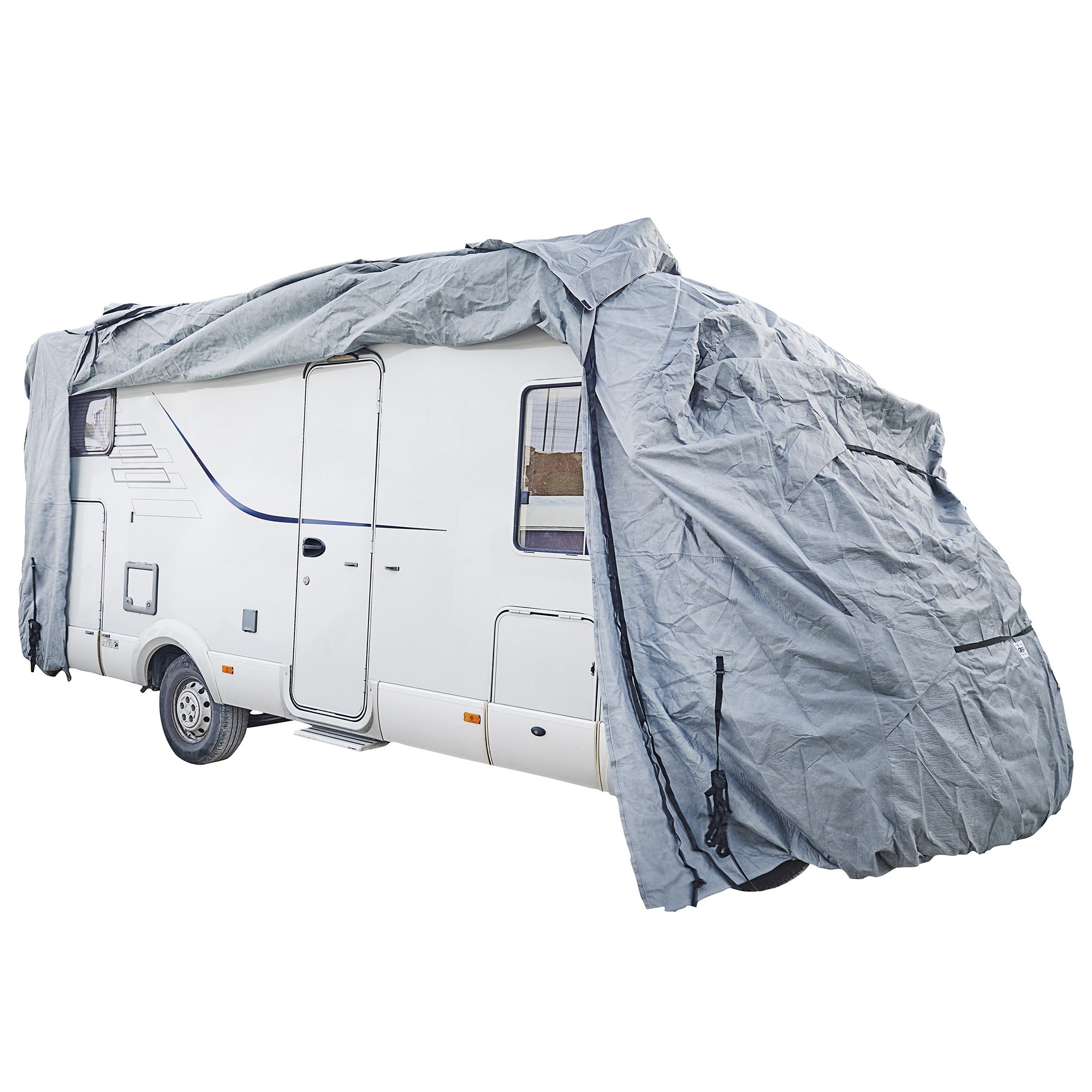 Grey Premium Motor Home Cover 5.5-6 Meters - Durable Protection for Outdoor Camping and Travel