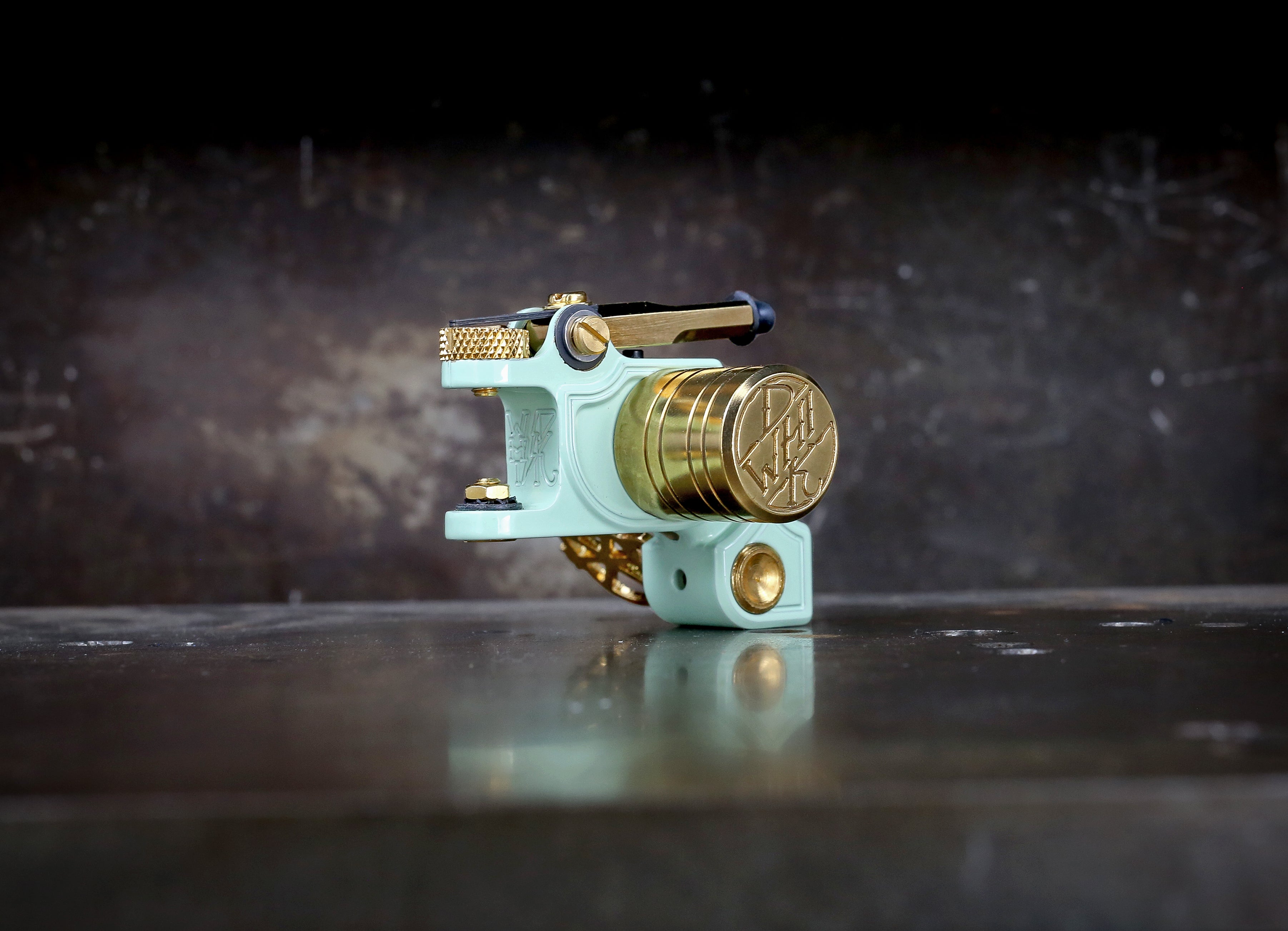 Dan Kubin V3/24 Sidewinder Seafoam x Gold CC - Premium Handmade Knife for Outdoor Adventures, Camping & Survival Gear