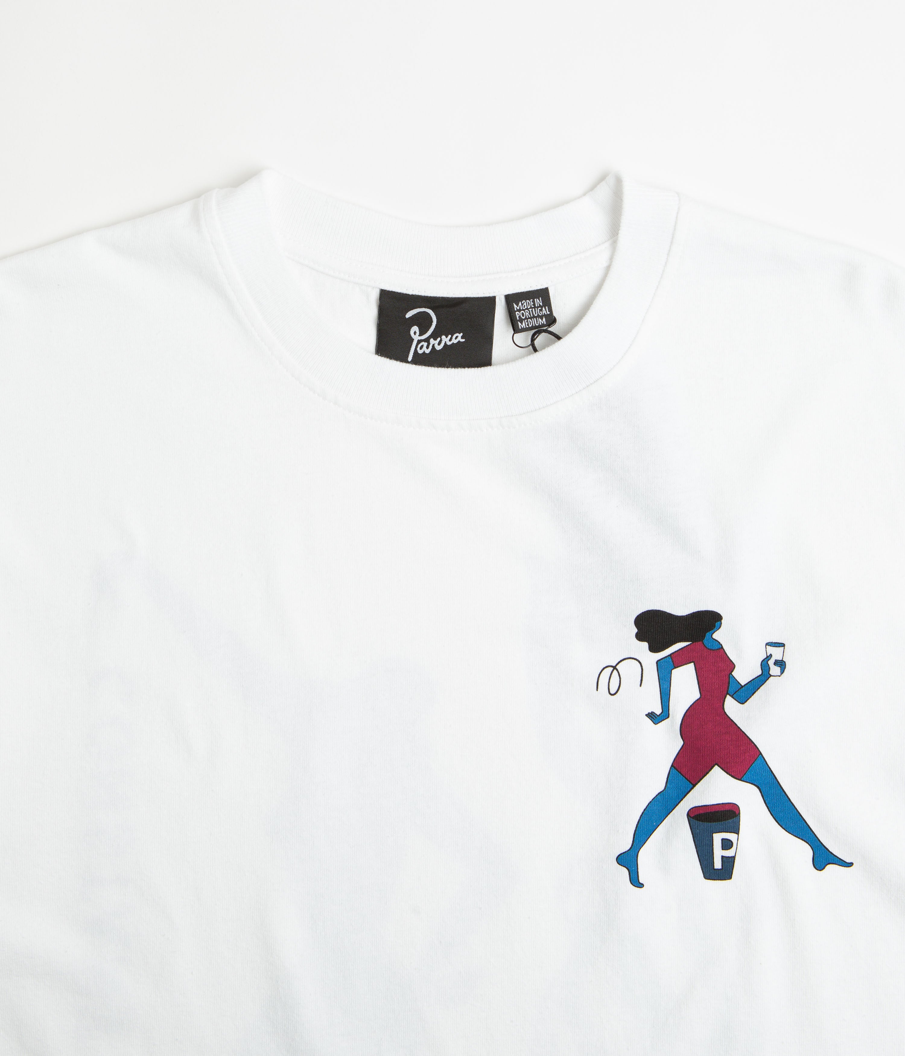 Parra Questioning Graphic T-Shirt - White | Stylish & Comfortable Cotton Tee for Men & Women - Perfect for Casual Wear, Street Fashion & Everyday Outfits