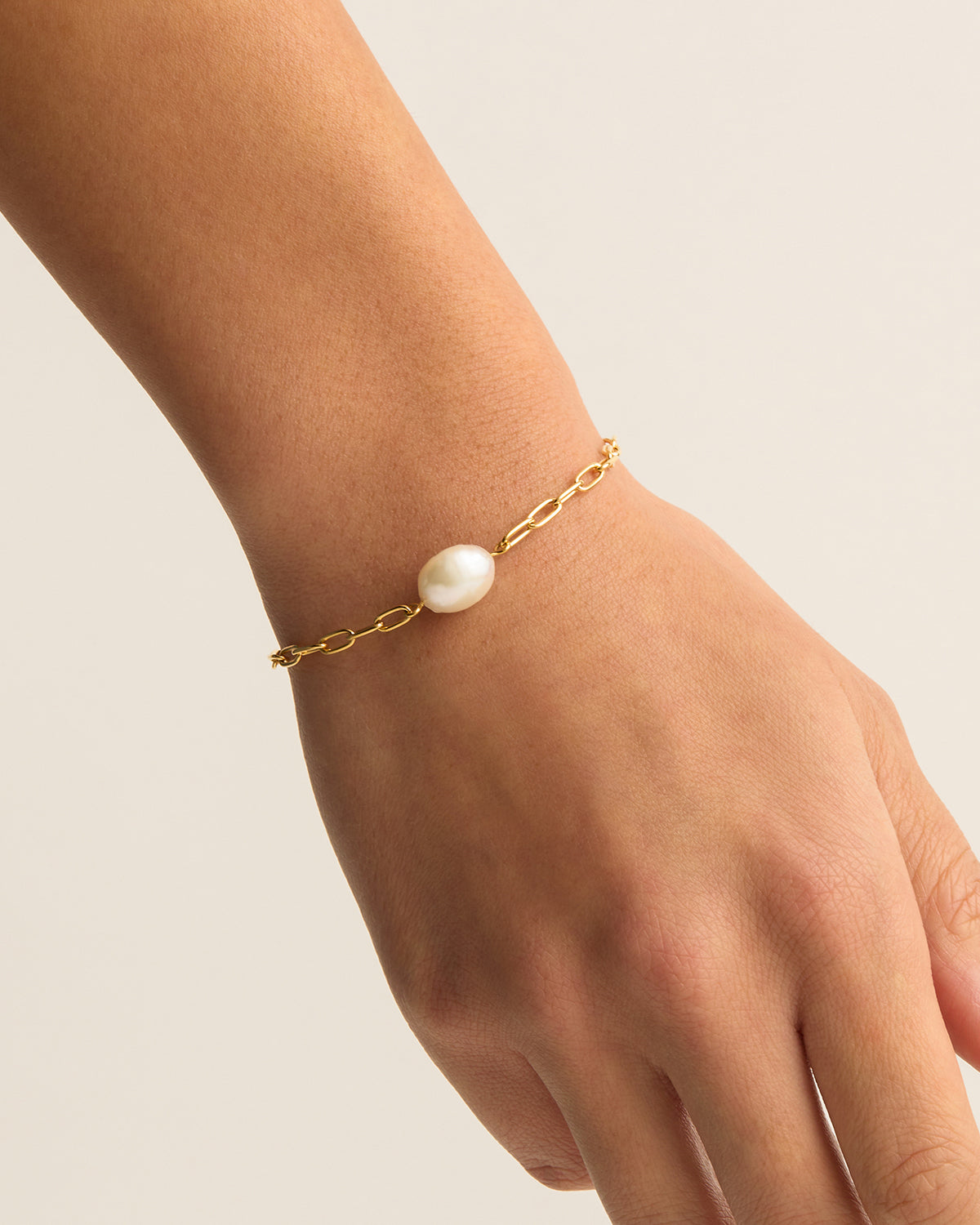 18K Gold Vermeil Breathe Pearl Bracelet for Women - Elegant Pearl Jewelry Gift for Birthday, Anniversary & Special Occasions - Perfect for Weddings, Parties & Everyday Wear