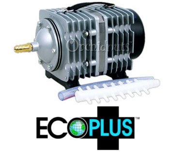 EcoPlus Commercial 7 Hydroponic Air Pump for Indoor Gardening & Aquarium Oxygenation - Perfect for Hydroponic Systems, Fish Tanks, and Aquatic Plants