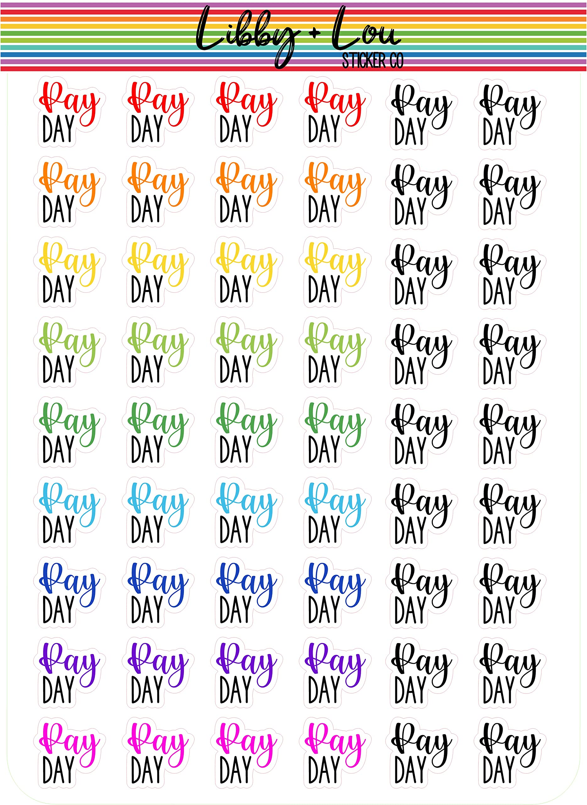 Pay Day Planner Stickers - Budget & Finance Stickers for Bullet Journals