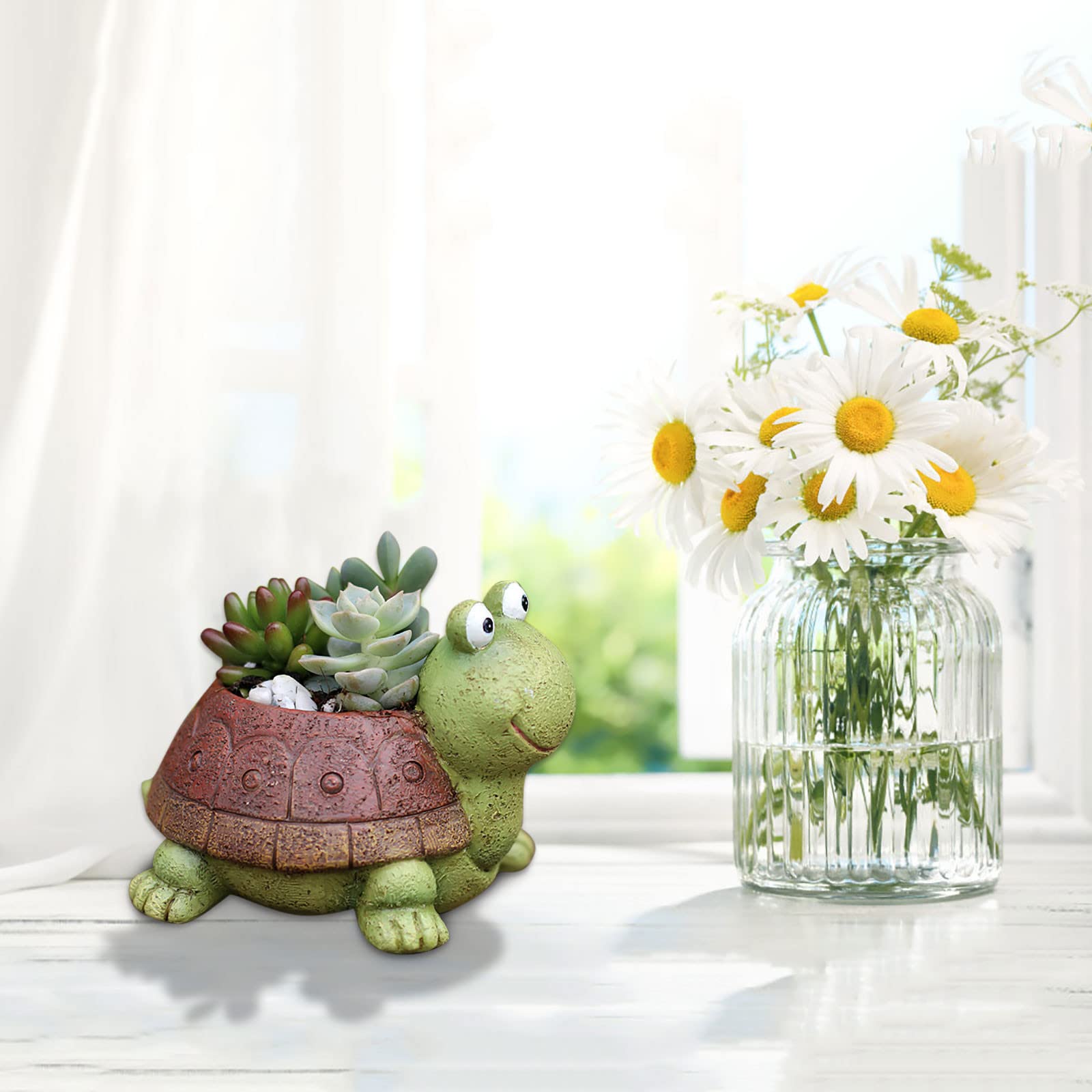 Turtle Silicone Mold for Succulent Planters - DIY Resin Flower Pot Molds, Animal Garden Figurines & Outdoor Decor - Perfect for Home Gardening, Craft Projects, and Unique Gift Ideas