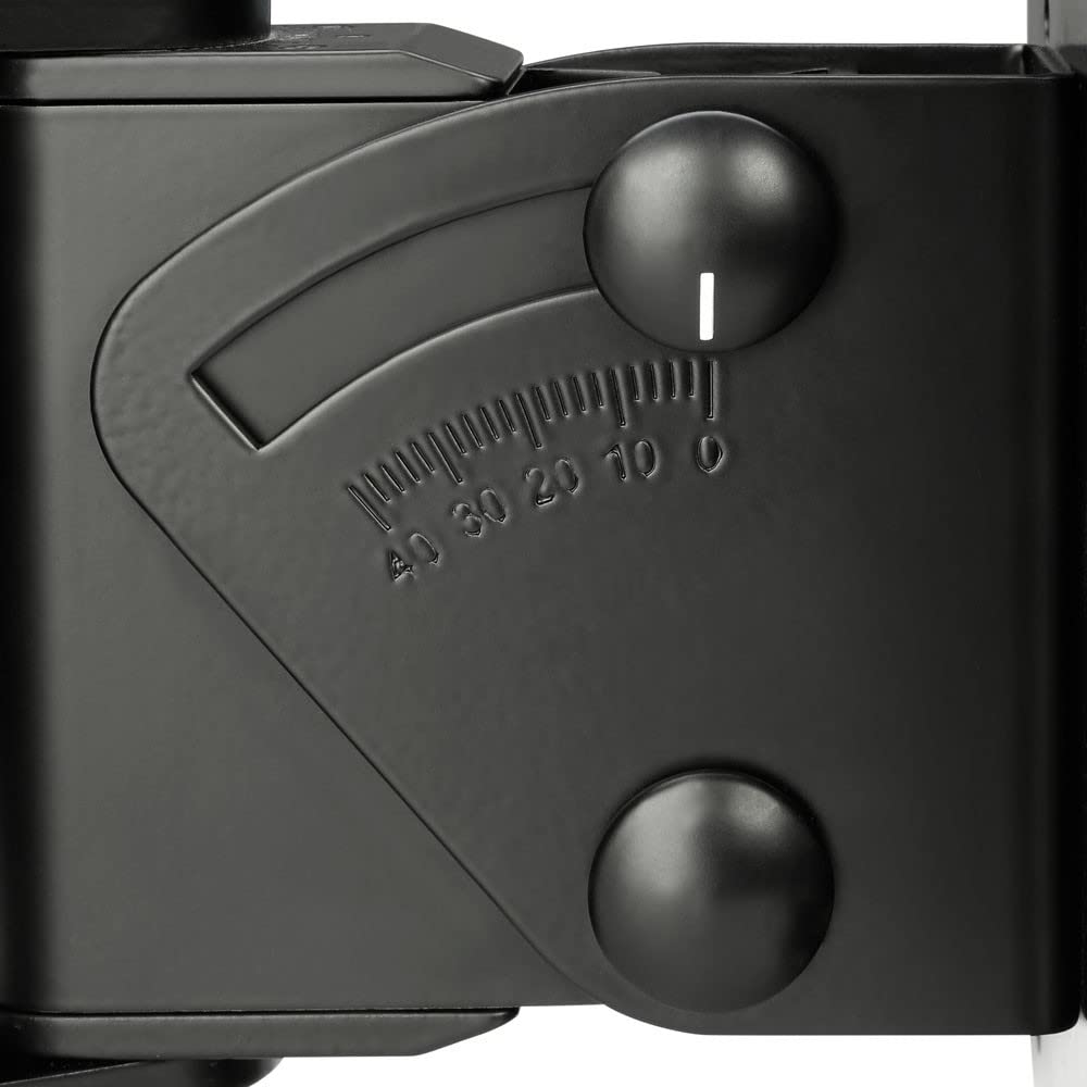 Gravity SP WMBS 20 B - Heavy Duty Tilt & Swivel Wall Mount Bracket for Speakers up to 44 lbs (20 kg), Black - Perfect for Home Theater, Studio & Outdoor Audio Systems