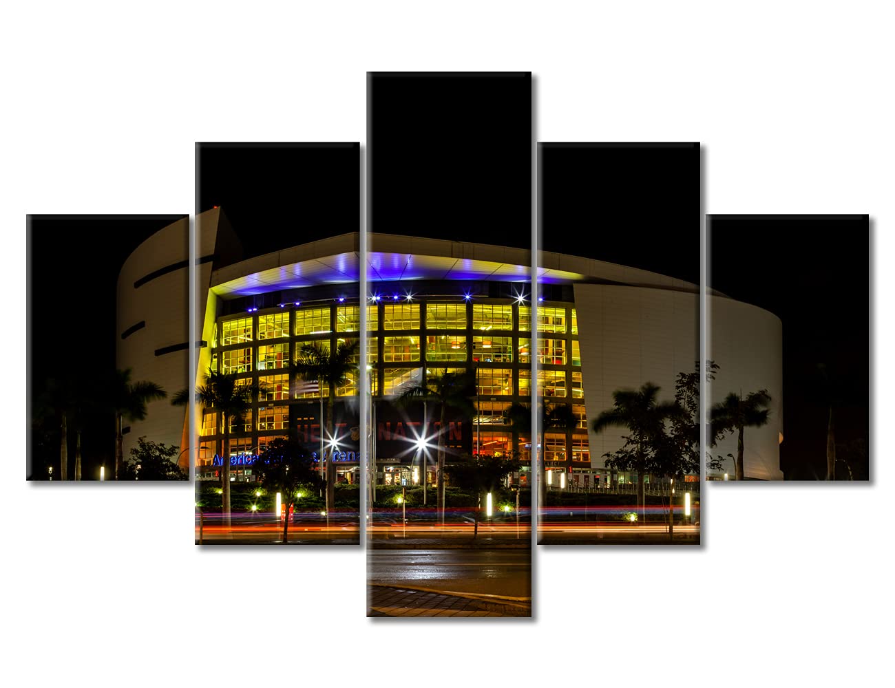 TUMOVO Large Canvas Wall Art - American Airlines Arena Basketball Stadium Poster - 60