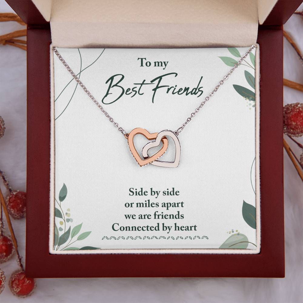 Best Friend Gifts - Long Distance Friendship Gifts for Her/Him - Heart Connection Keepsake - Perfect for Birthday, Anniversary & Miss You Moments