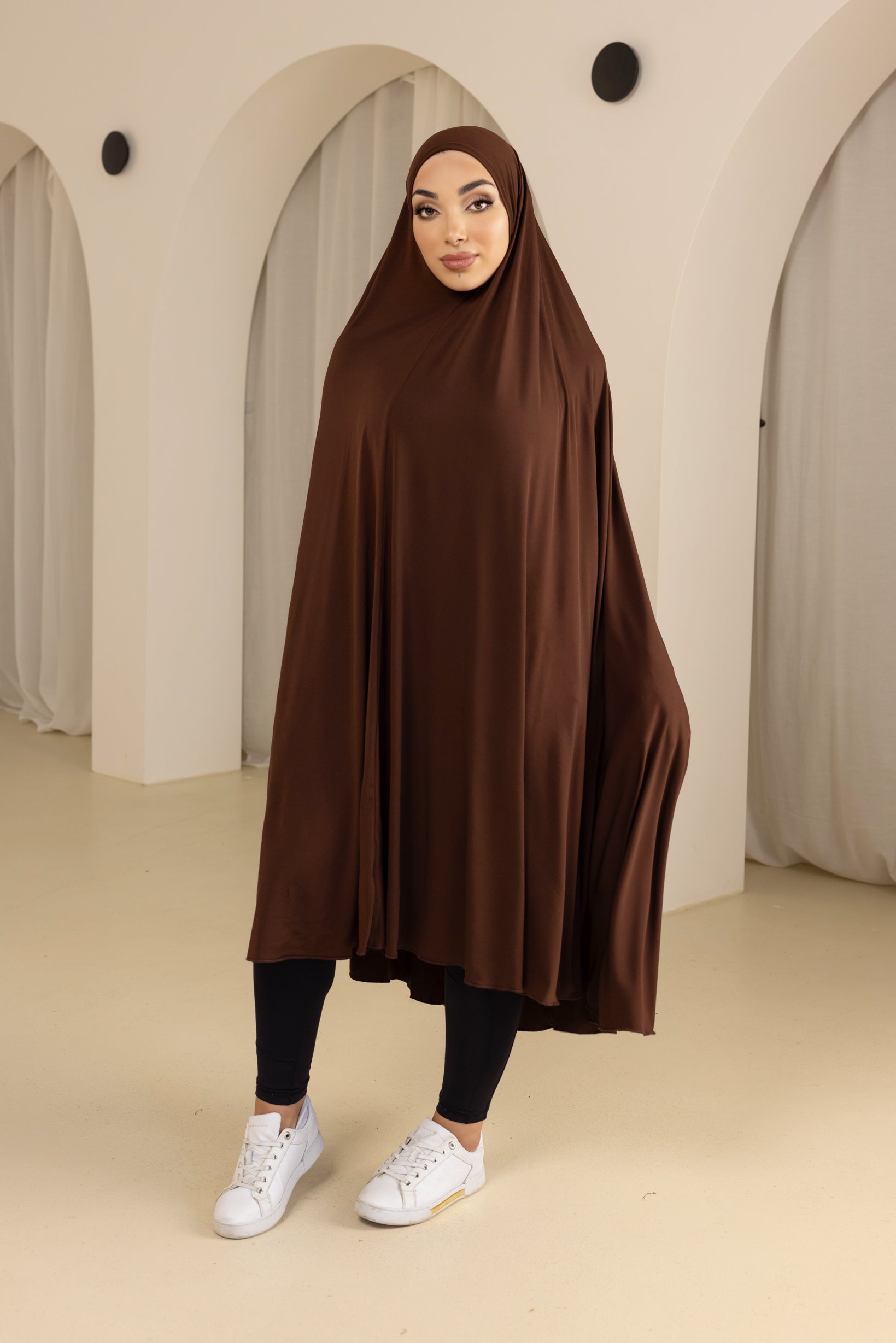 Stylish Jilbab in Shades of Brown - Modest Islamic Scarf for Women - Perfect for Daily Wear, Prayer & Special Occasions