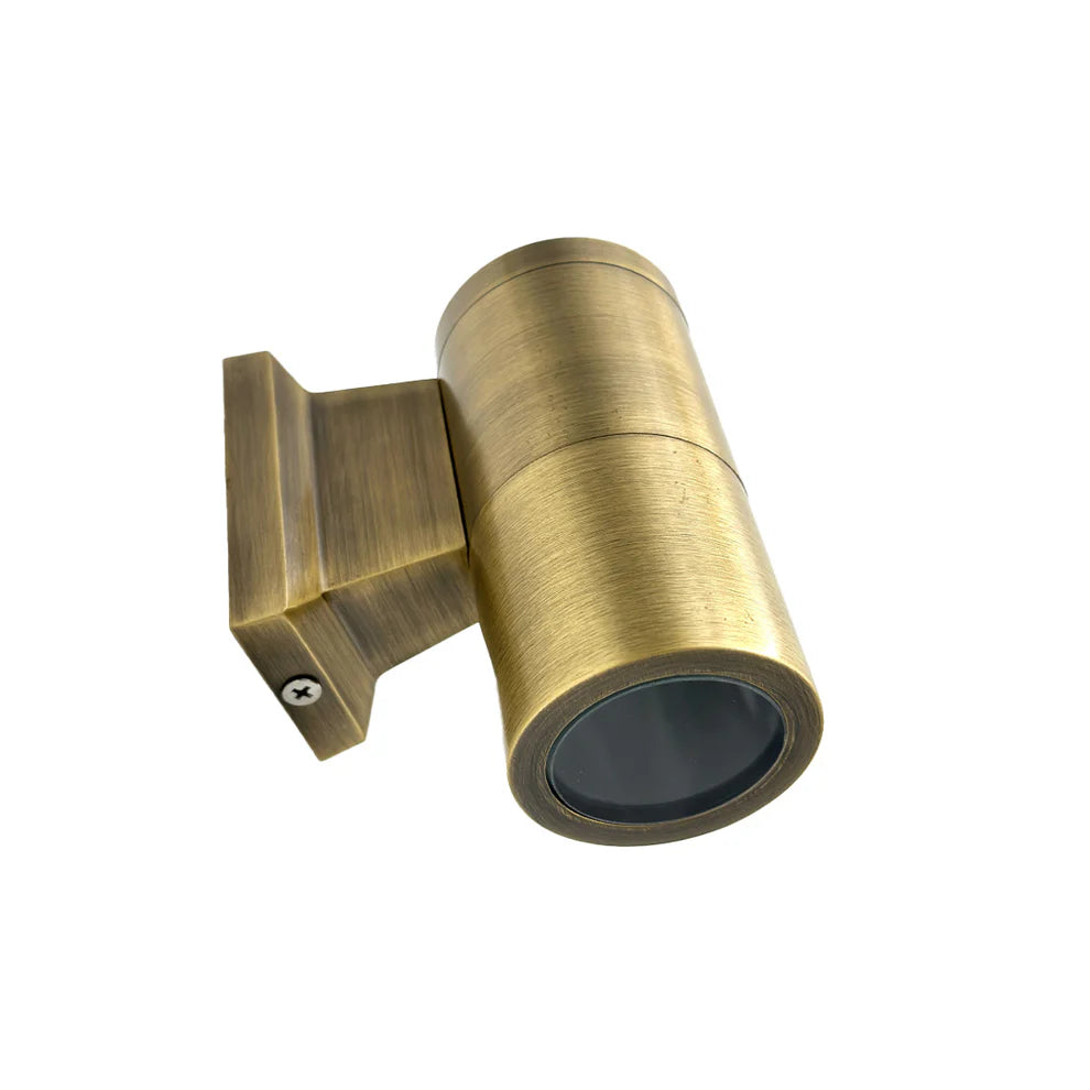 SCSP04 Teide Sconce Brass Finish Down Light - 4x/8x/12x MR16 4W Dimmable 2700K Low Voltage Outdoor Lighting for Patio, Garden, and Pathway Illumination