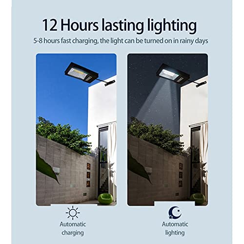 50W Solar LED Street Light with PIR Motion Sensor & Remote Control - Waterproof Outdoor Lighting for Plaza, Garden, Yard, Pathway | Energy-Efficient Solar Powered Security Light for Home & Commercial Use