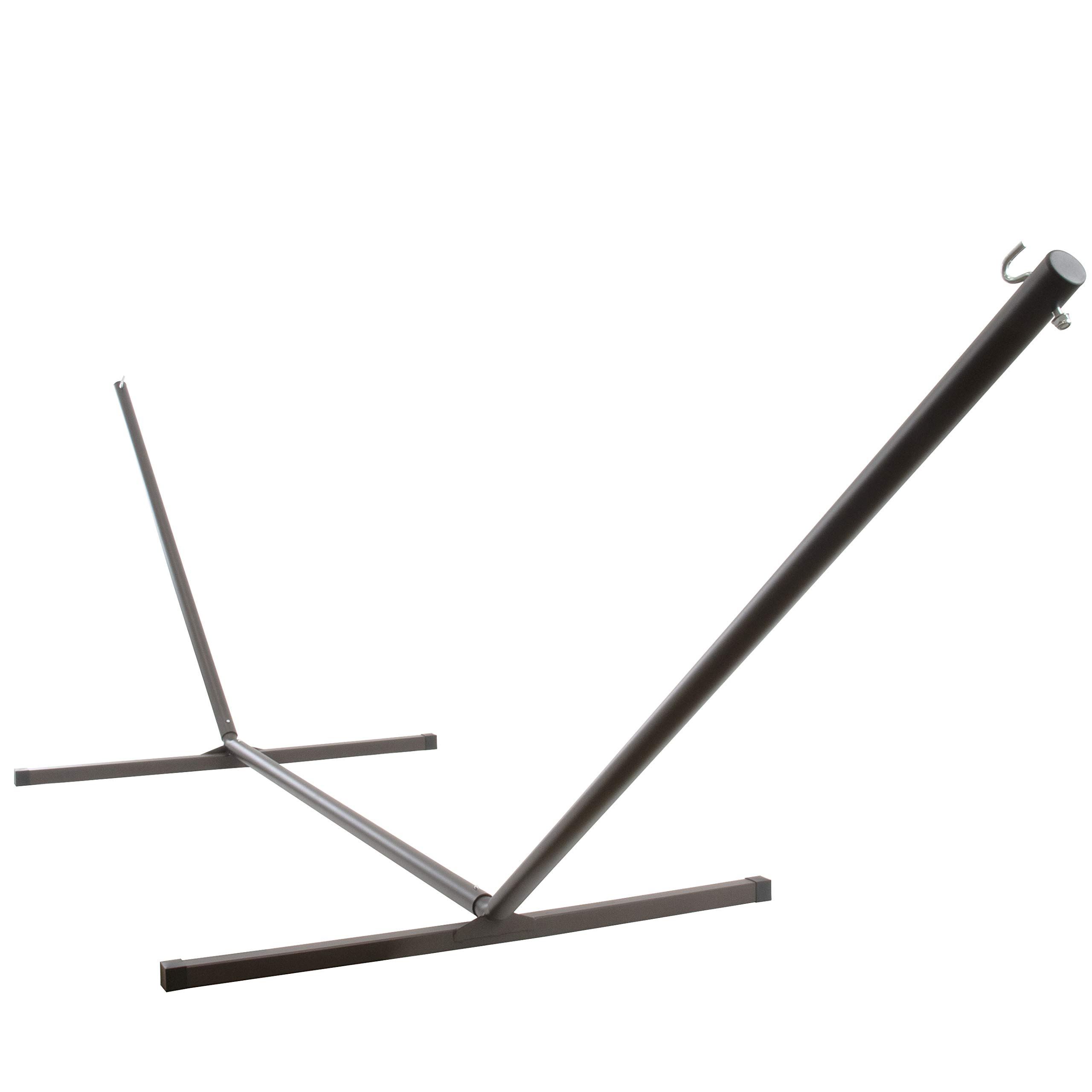Vivere 15-Foot Heavy Duty 3-Beam Hammock Stand - Oil-Rubbed Bronze Finish for Outdoor Patio, Backyard, Garden Relaxation & Camping