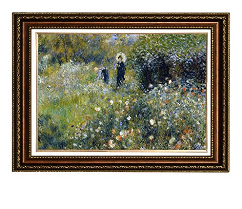 Woman with a Parasol in a Garden