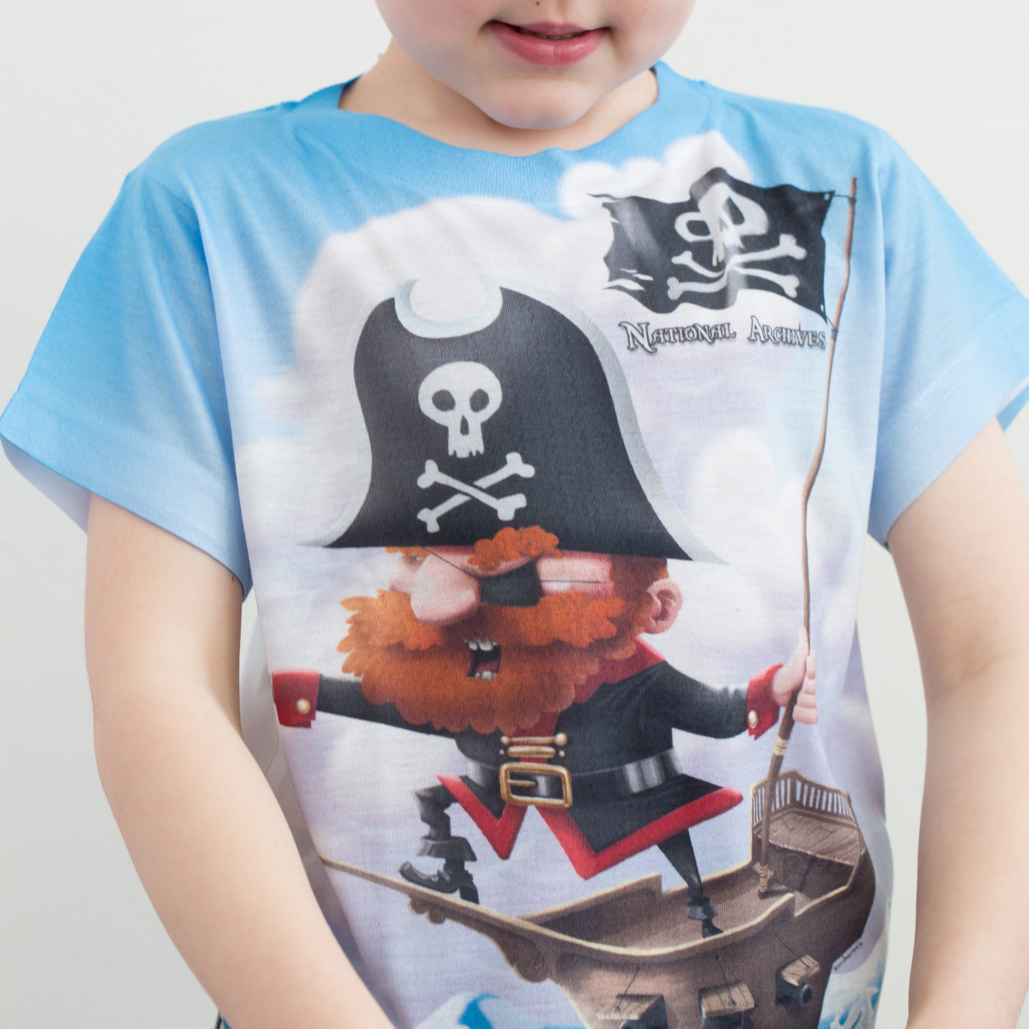 Pirate Theme Toddler T-Shirt - Cute & Comfortable Cotton Tee for Boys & Girls - Perfect for Playtime, Dress-Up & Pirate-Themed Parties