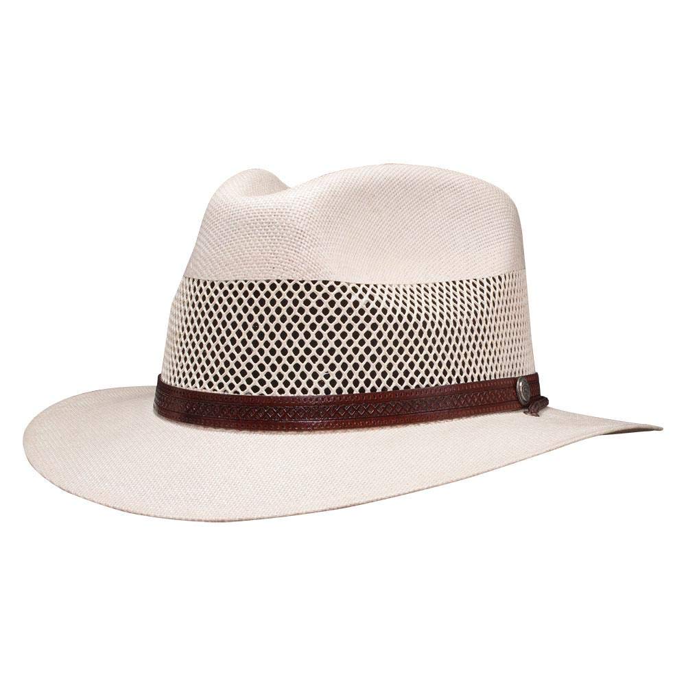 American Hat Makers Straw Hats for Men & Women - Breathable Sun Hats for Summer, Beach, Golf & Outdoor Activities - Lightweight Milan Fedora Hat for Sun Protection & Style