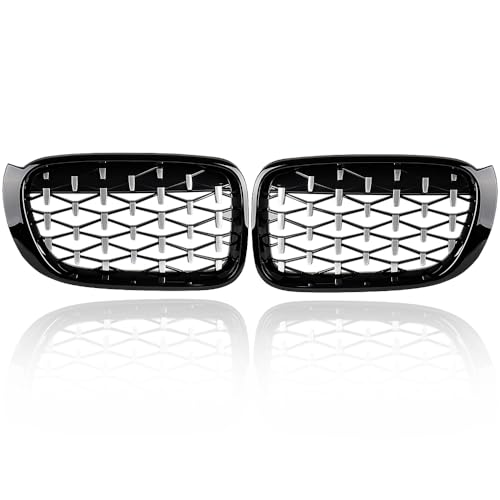 Glossy Black Trim Chrome Diamond Star