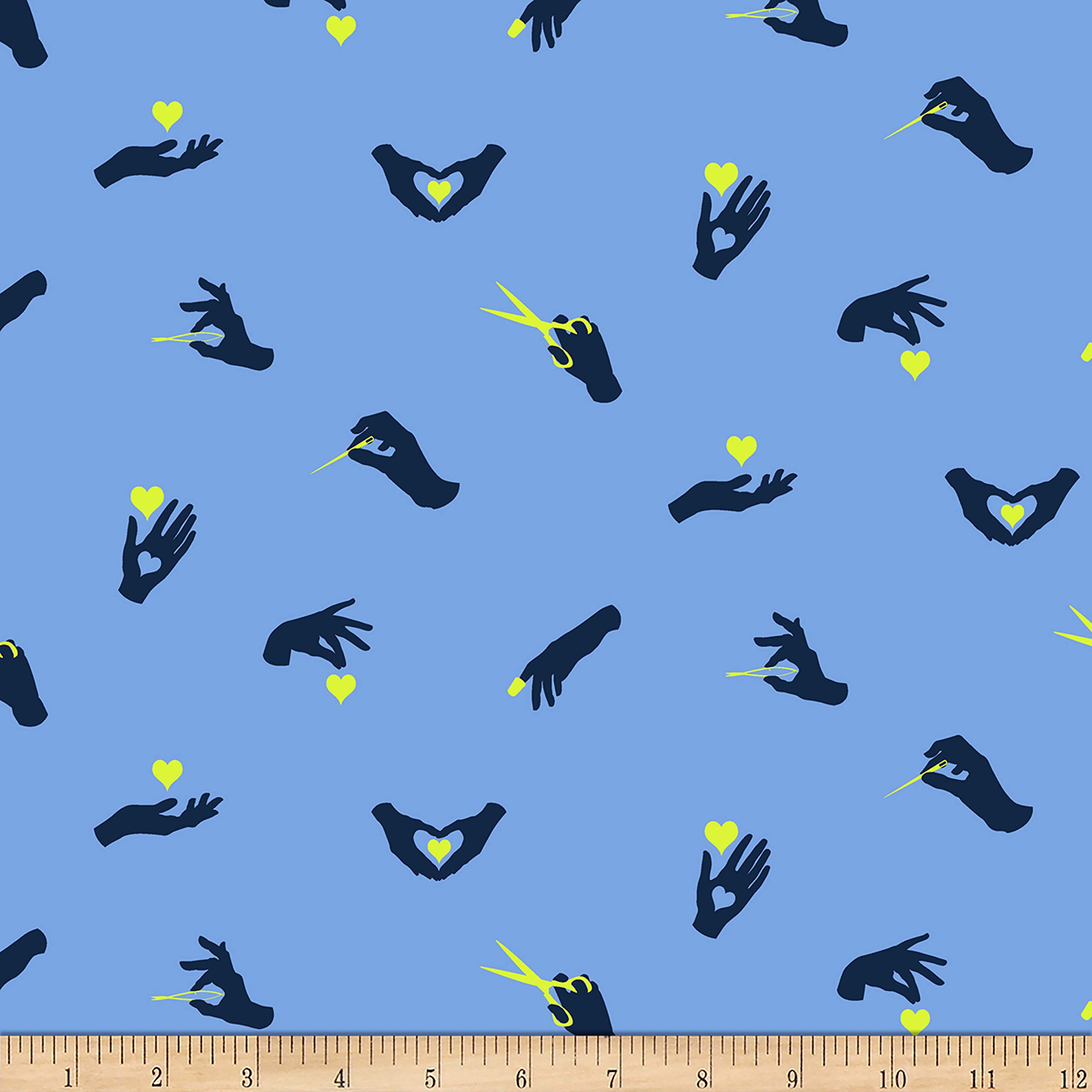 Tula Pink Homemade Busy Fingers Noon Fabric by FreeSpirit - Premium Cotton Quilting Fabric for DIY Sewing, Quilts & Home Decor Projects