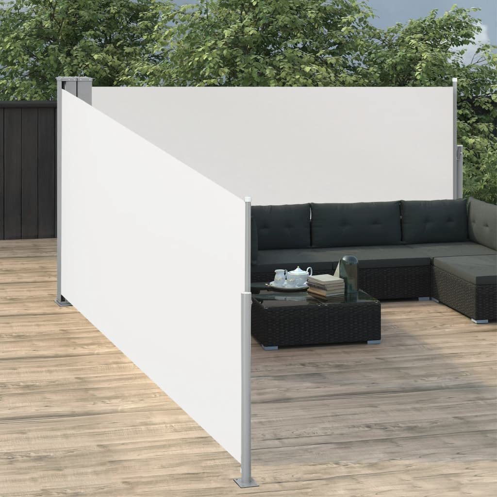 SKM Retractable Side Awning - Cream Color 47.2