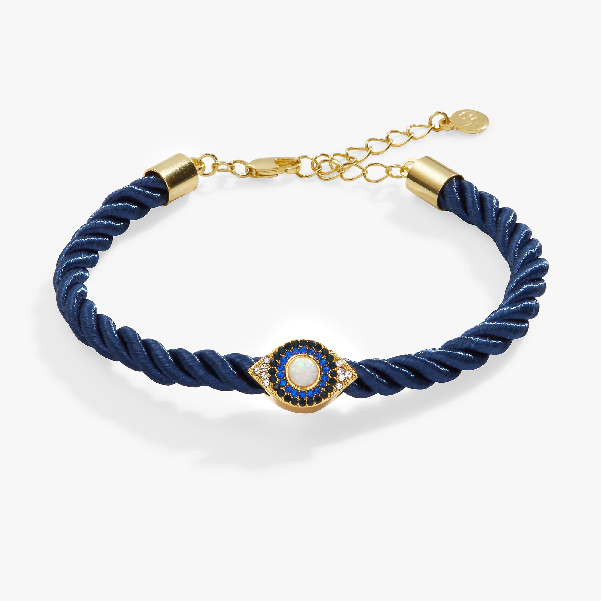 Evil Eye Adjustable Cord Bracelet for Women - Protection Charm Adjustable String Bracelet - Spiritual Jewelry for Good Luck & Positive Energy - Perfect for Daily Wear, Gifts & Meditation
