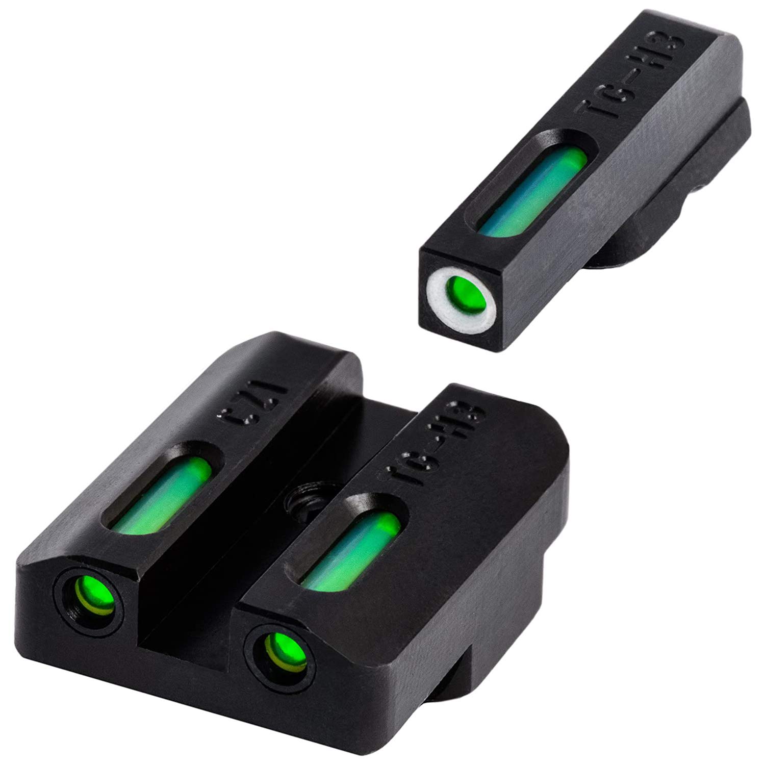 TRUGLO TFX Handgun Sight - Durable Shock-Resistant Compact Tritium & Fiber-Optic Sight for Pistols | Bright Glow for Day & Night Use | Ideal for Tactical Shooting, Home Defense & Concealed Carry