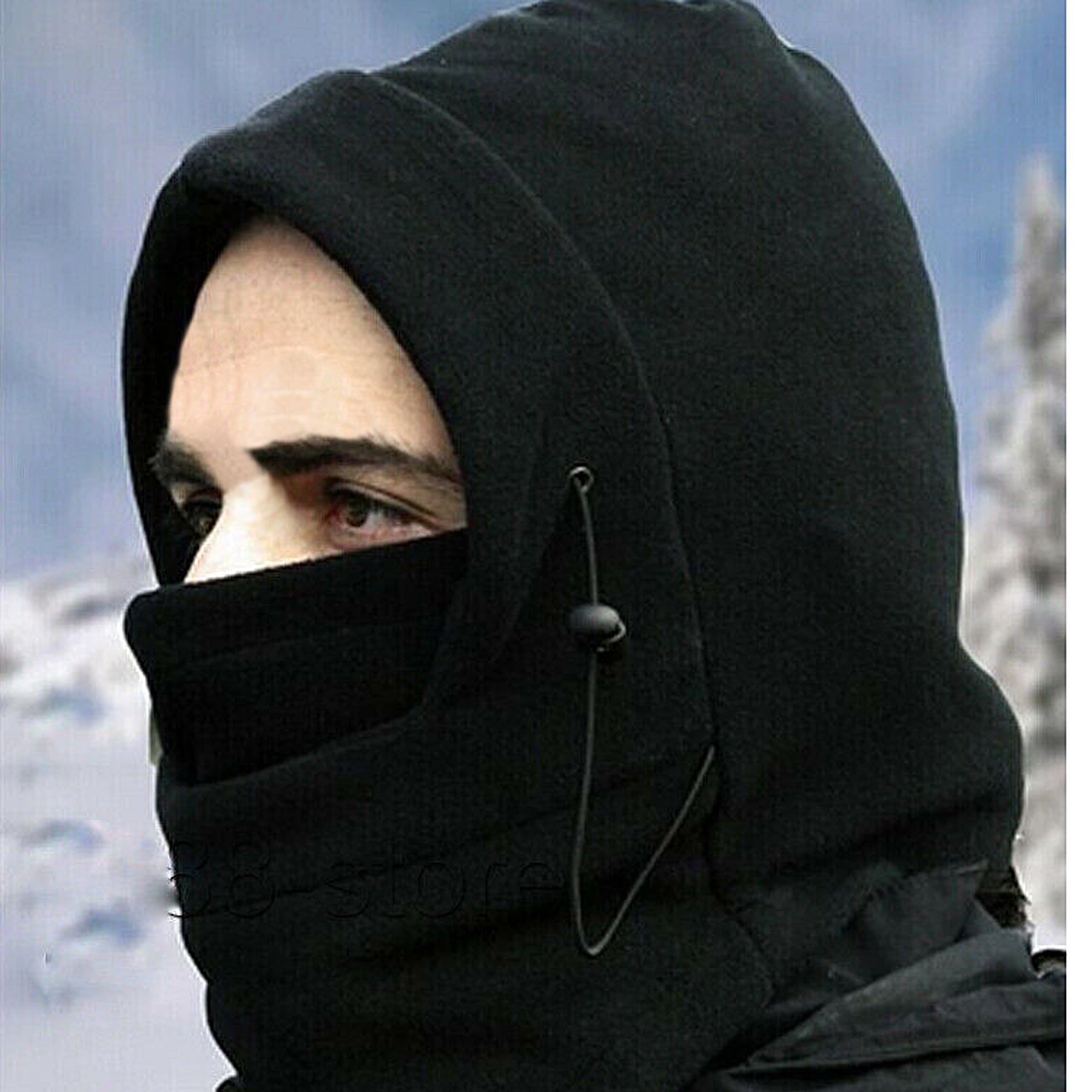 Winter Warm Hooded Fleece Balaclava - Cold Weather Face Mask for Skiing, Snowboarding & Outdoor Activities