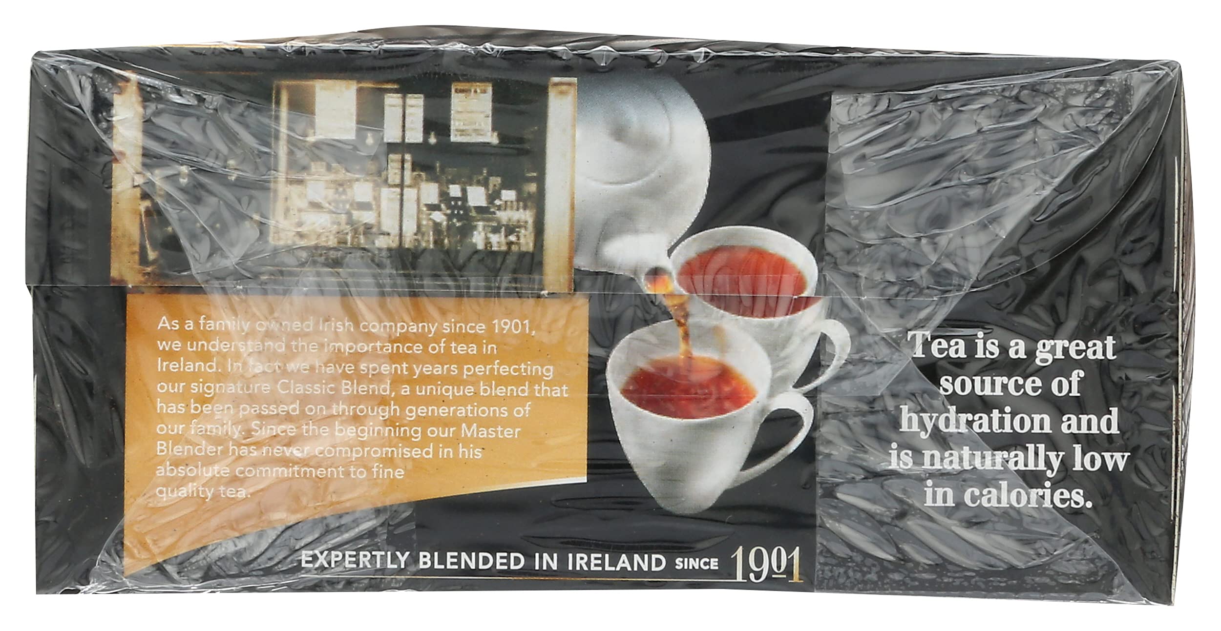 Barry's Classic Blend Tea Bags - 80 Count (8.8 Oz) | Premium Irish Black Tea for Morning Boost & Afternoon Relaxation | Perfect for Home, Office or Travel Use