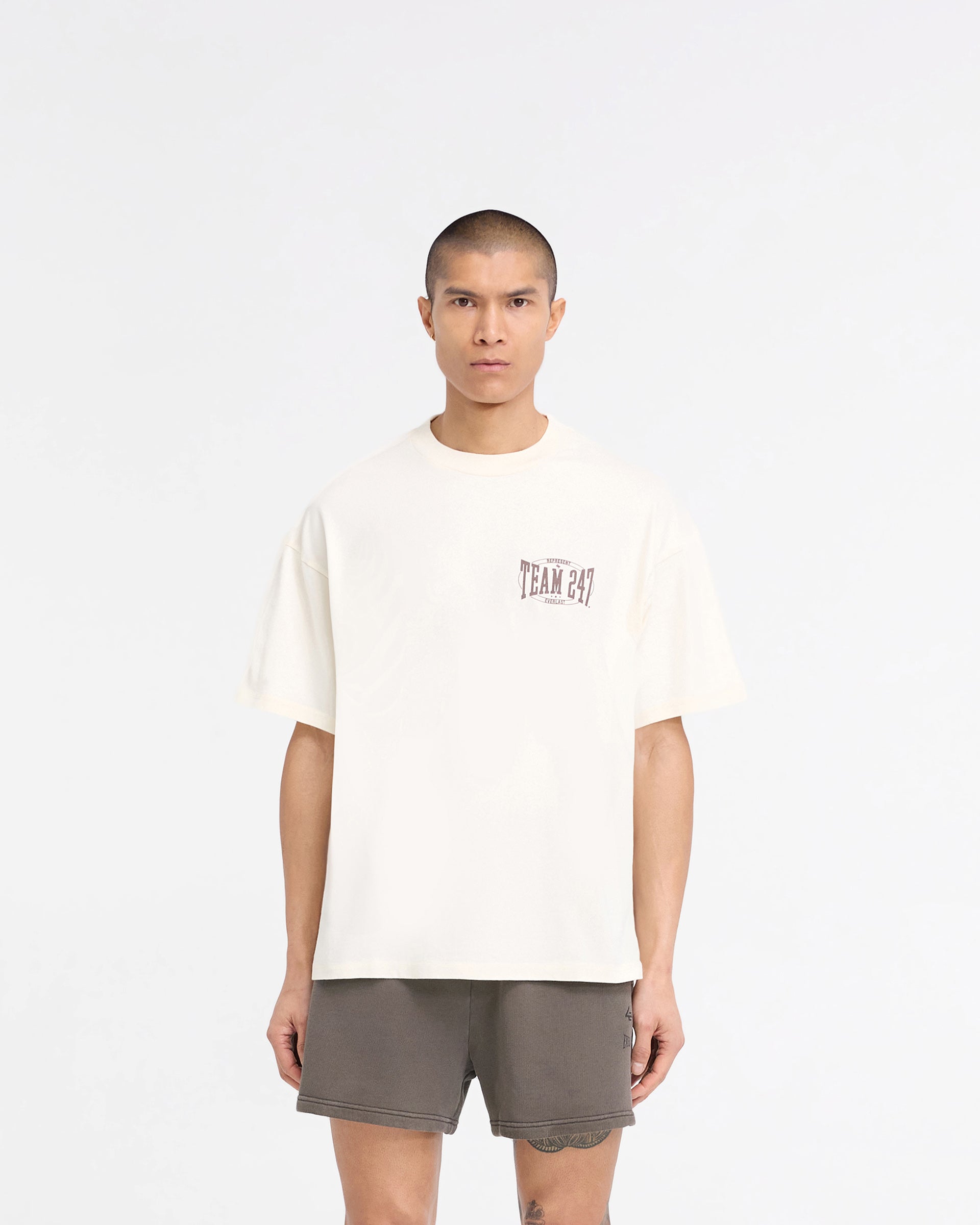 Everlast Training Camp T-Shirt - 247 Series - Antique White - Comfortable Workout & Gym Apparel for Men & Women