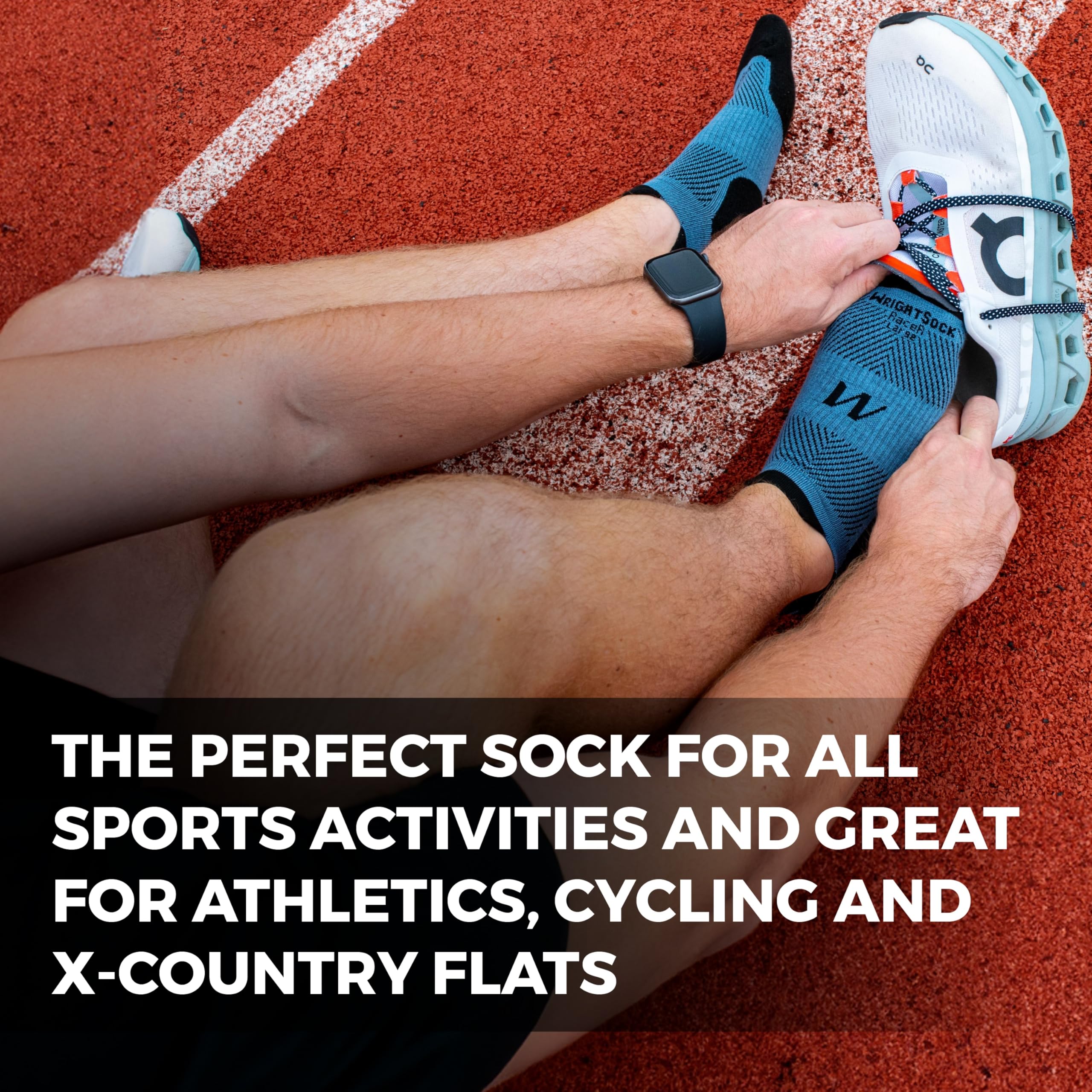 **Wrightsock Ultra Thin Crew Running Socks for Men & Women - Moisture-Wicking Athletic Socks - Made in USA - Perfect for Marathon, Hiking & Gym Workouts**