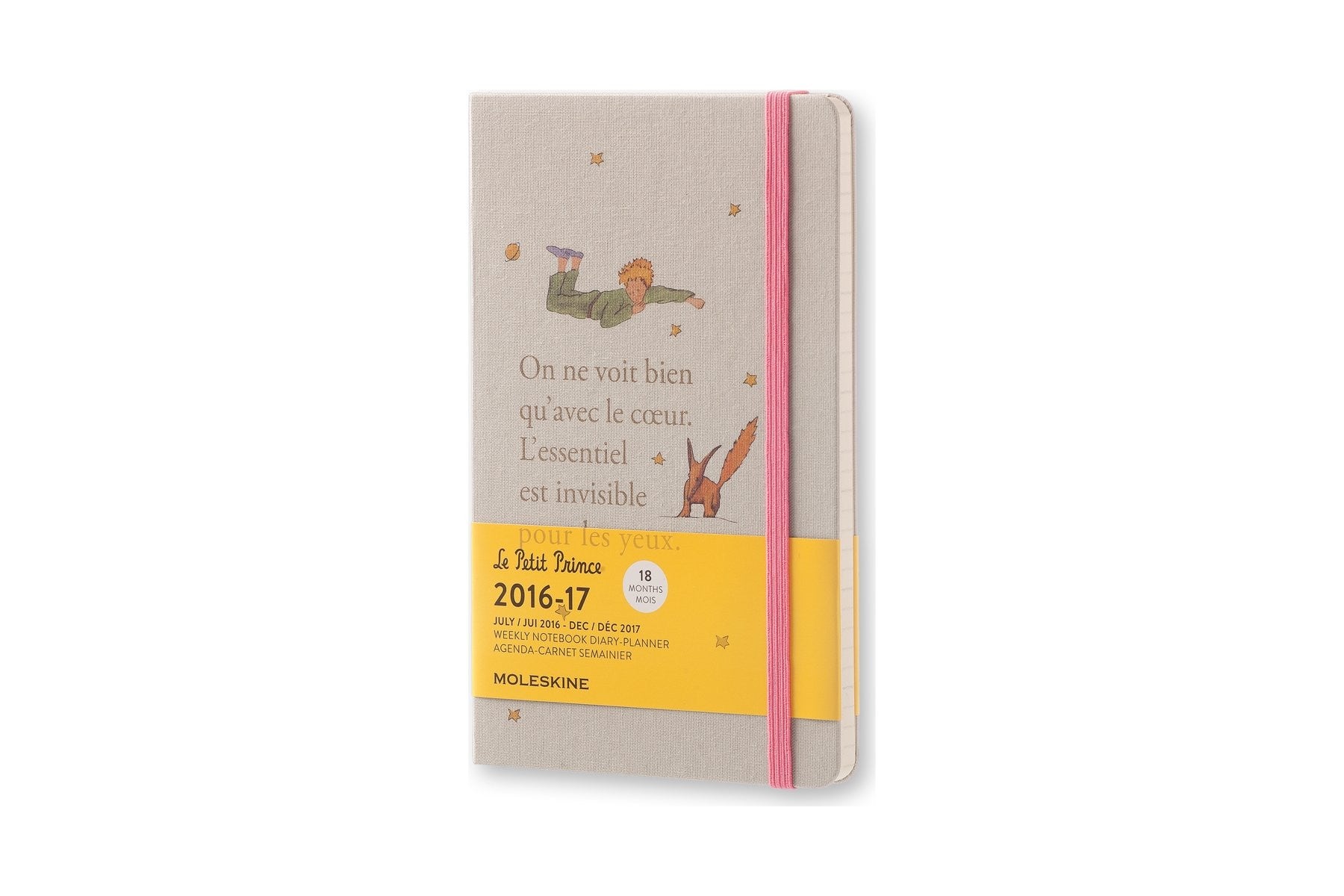 Moleskine Le Petit Prince 18-Month Weekly Planner & Notebook - Premium Hardcover Diary for Work, School & Travel Organization