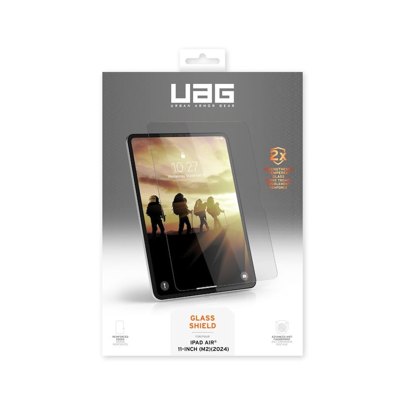 UAG iPad Air 11 M2 Screen Protector - Tempered Glass, Anti-Scratch & Bubble-Free - Perfect for Work, Travel & Home Use