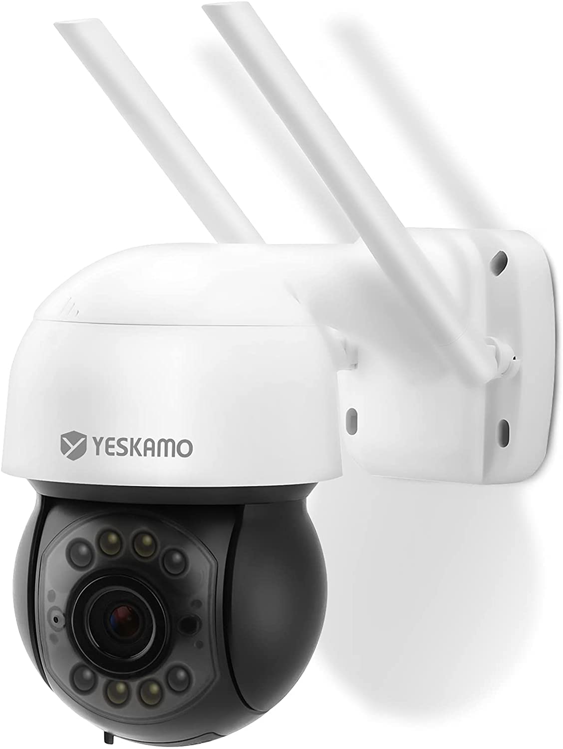 YESKAMO 2K PTZ Outdoor Security Camera with WiFi, 3MP Ultra HD, Spotlight & AI Human Detection - Pan Tilt IP Camera with 2-Way Audio, NVR Compatible for Home & Business Surveillance | Perfect for Monitoring Driveways, Backyards & Storefronts