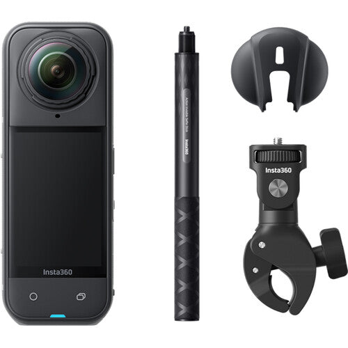 Insta360 X5 360-Degree Action Camera with Motorcycle Mount Kit - Capture Stunning Multiview Footage for Vlogging, Sports & Adventure Riding
