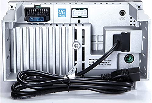 Dual Electronics DCPA701 7-Inch Single-DIN Digital Media Receiver with Bluetooth, Android Auto, Wired Mirroring, Gravity Magnet Phone Holder & Backup Camera Bundle - Perfect for Car Audio Upgrade & Hands-Free Driving