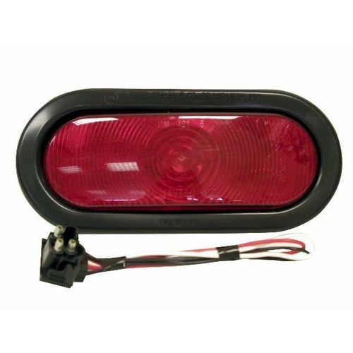 Anderson Oval Tail Light with Grommet & Plug - Waterproof LED Boat Trailer Lights for Marine, RV, and Truck Use