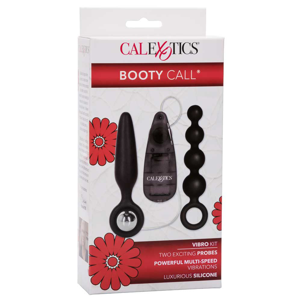 Booty Call Booty Vibro Kit with Anal Plug, Beads & Bullet Vibrator - Couples Adult Toy Set for Enhanced Intimacy & Sensual Play