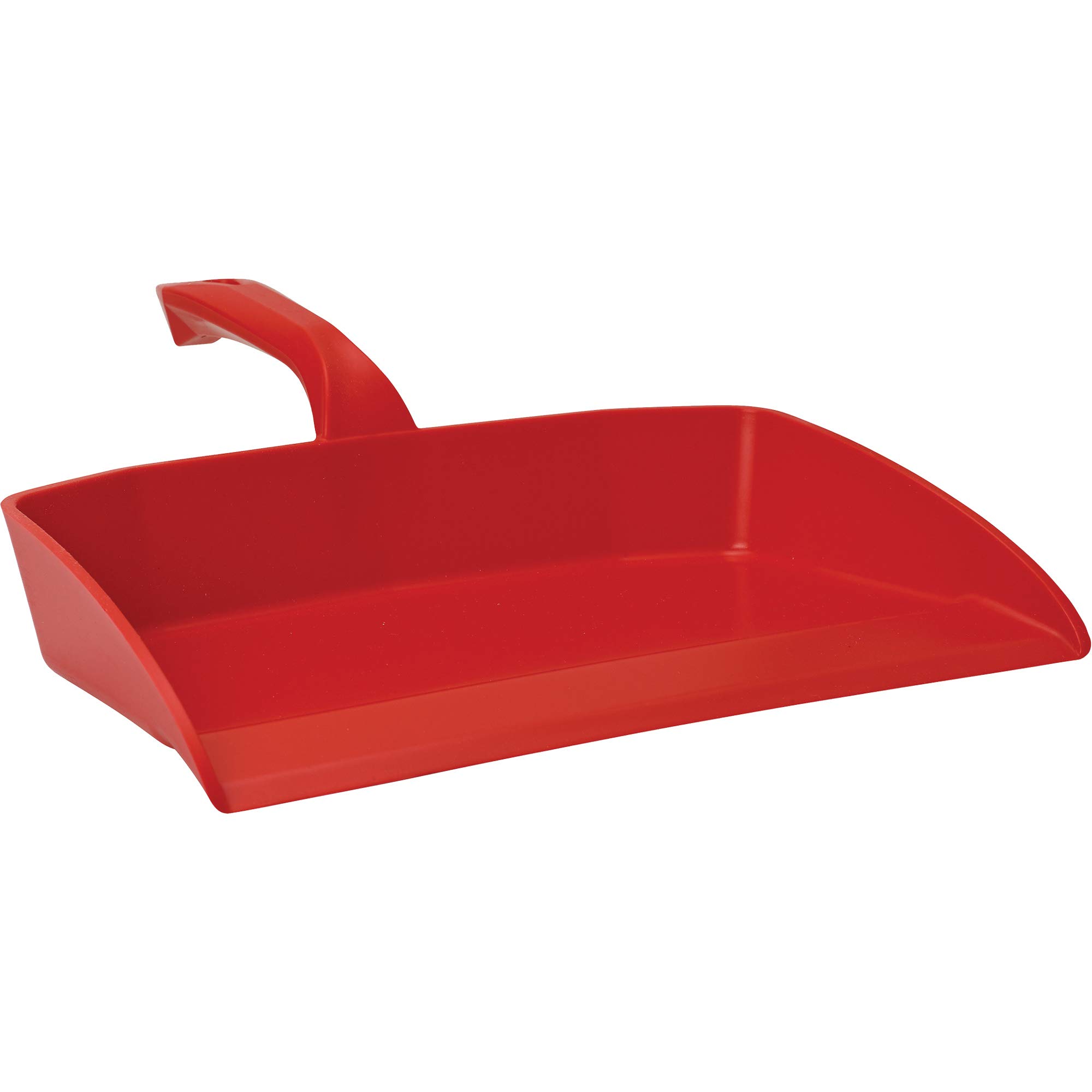 Vikan 56604 11.5-Inch Red Plastic Dust Pan with Handle | Heavy Duty Broom Dustpan Set for Home, Kitchen, Garage & Office Cleaning | Durable PP Material for Indoor & Outdoor Use