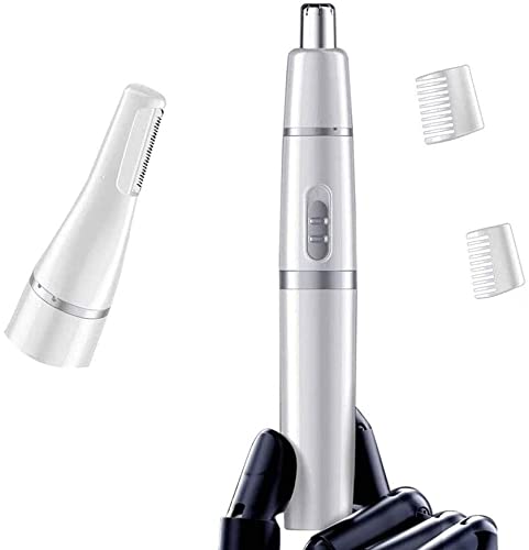 KouRy Multifunctional Portable Nose Hair Trimmer - Dual Sided Blade Precision Trimmer for Nose, Ears & Eyebrows | Personal Grooming Kit for Men & Women | Perfect for Travel, Home & Office Use