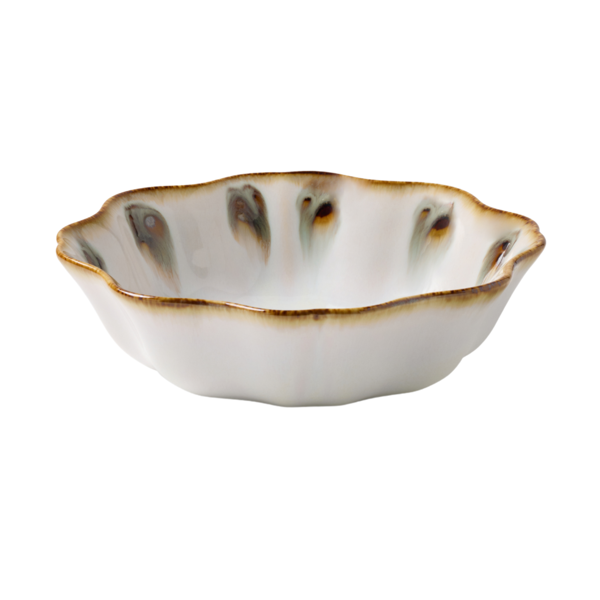 Amoria Almond/Sage Serving Bowl - Handcrafted Ceramic Salad Bowl for Entertaining, Family Dinners & Holiday Decor - Perfect for Salads, Pasta, Fruit & Centerpieces