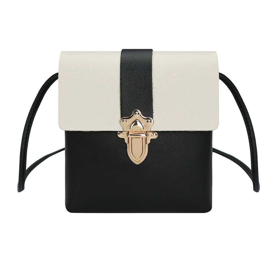 Stylish Women's Leather Crossbody Bag with Plug Lock - Trendy Shoulder Messenger Purse & Coin Wallet for Daily Use, Work, and Travel