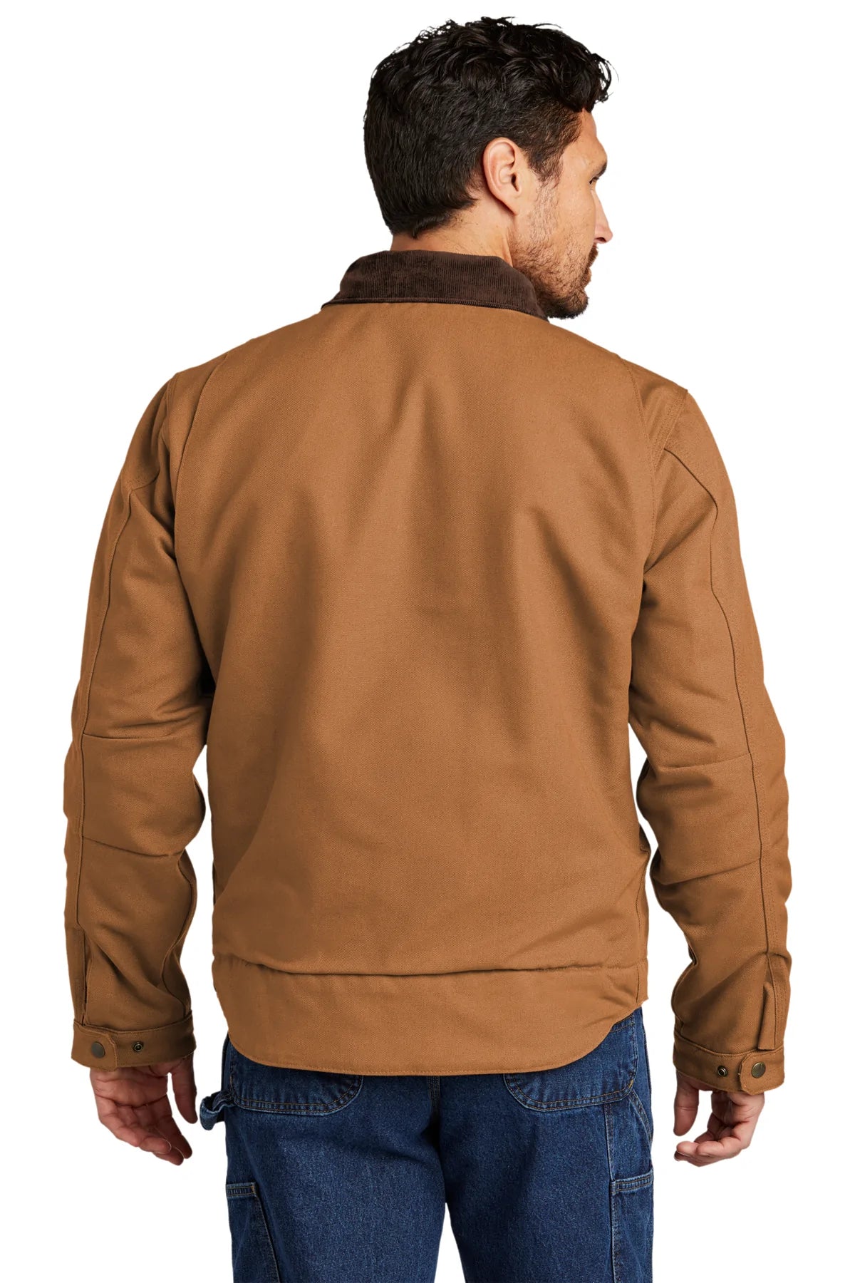 Carhartt Duck Detroit Jacket - Durable Workwear for Men & Women - Heavy Duty Brown Canvas Coat for Outdoor, Construction & Farming - Cold Weather Protection