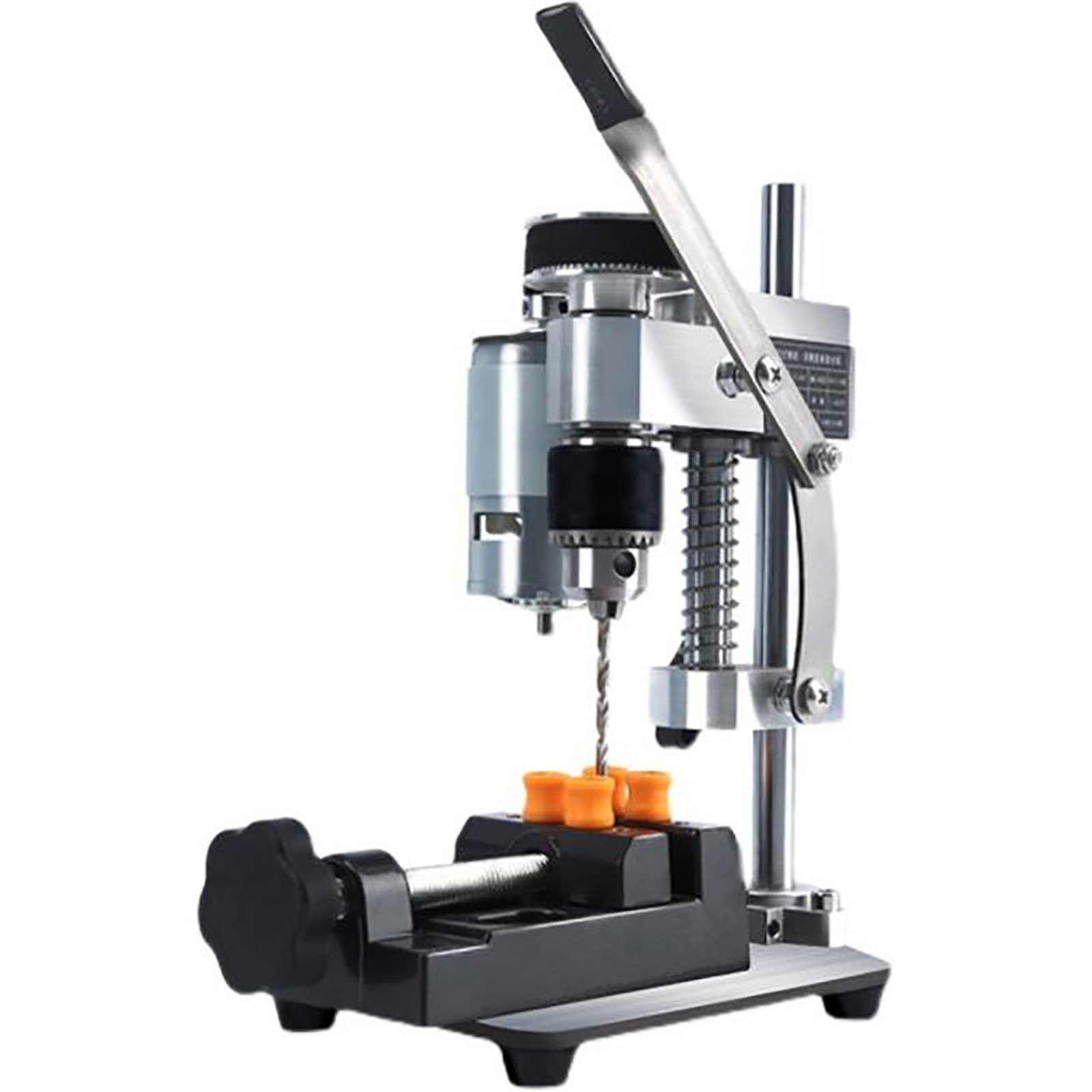 YBaoTuu 100W Mini Bench Drill Press - 7-Speed Adjustable (1150-2300 RPM) with 0.6-6.5mm Chuck - Precision Desktop Drill Machine for Woodworking, Metalworking & DIY Projects - Perfect for Home Workshops, Jewelry Making & Small Craft Projects