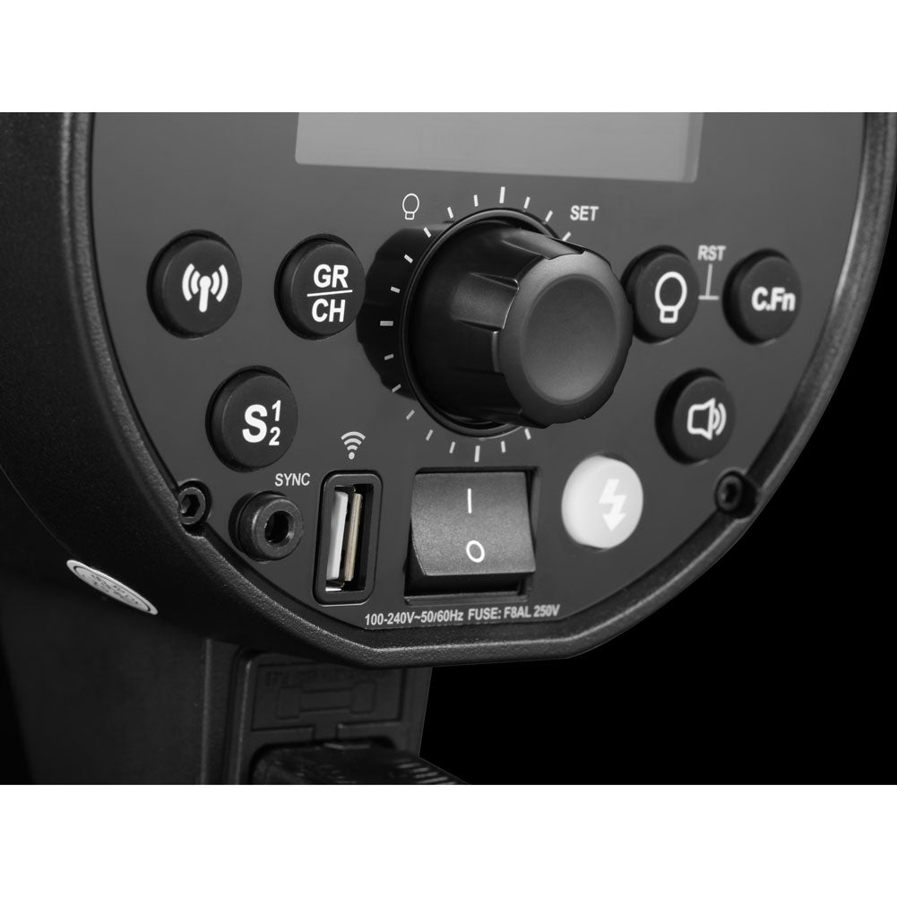 Godox DP400III V 400W Studio Flash Strobe Light with LED Modeling Lamp - Bowens Mount for Professional Photography & Portrait Studio Lighting