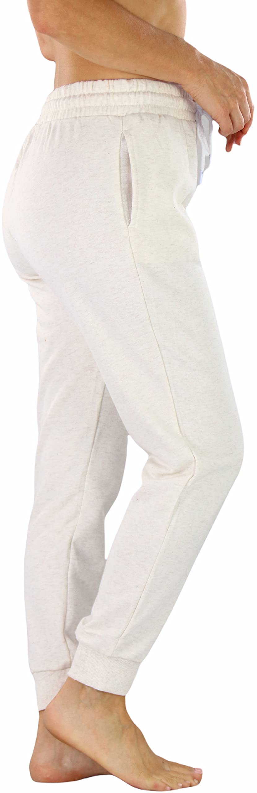 Stylish Women's French Terry Capri Jogger Pants with Drawstring Waistband - Comfortable Lounge Pants for Yoga, Running & Casual Wear