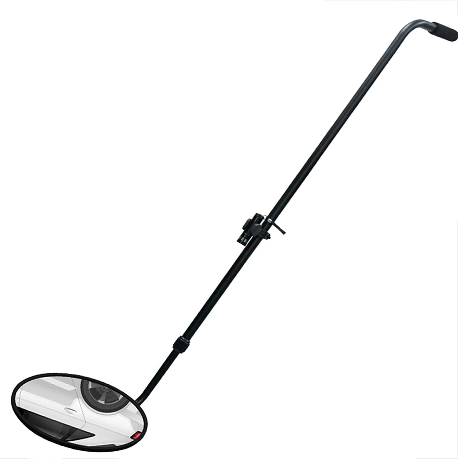 YAOJIA Telescoping Auto Inspection Mirror with LED Light - Under Vehicle Inspection Mirror with Wheels, Lightweight & Durable Home Security Mirror for Car Maintenance, Garage Safety, and DIY Repairs