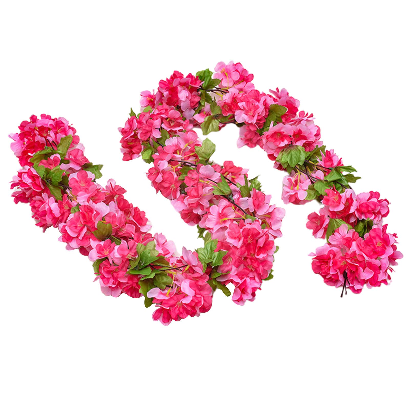 Realistic Artificial Cherry Blossom Vine - Colorful Fake Flowers for DIY Home Decor, Wedding Centerpieces & Spring Table Arrangements