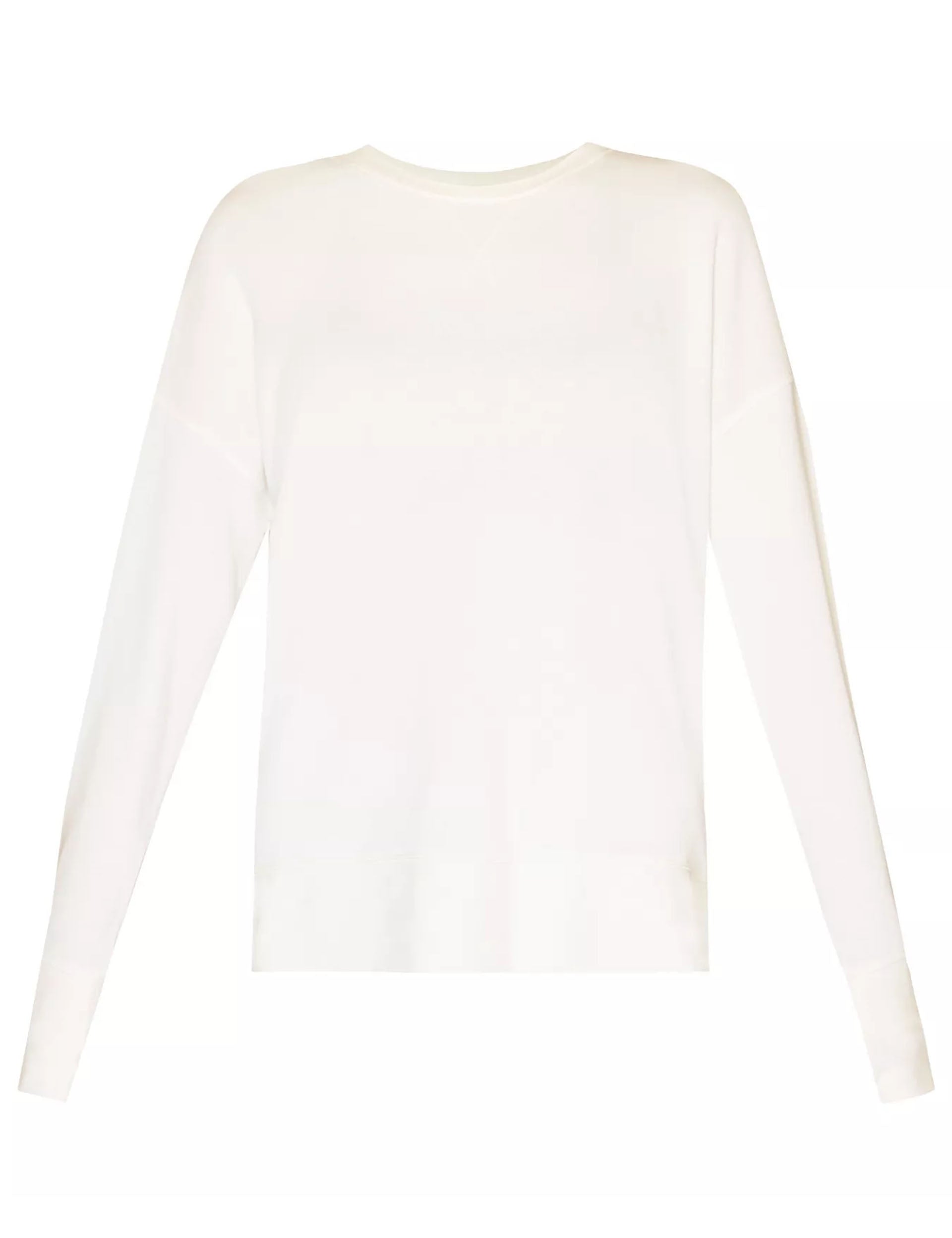 After Class Longline Sweatshirt for Women - Lily White Oversized Pullover Sweater | Cozy Loungewear for Relaxing at Home, Casual Outings & College Campus Style
