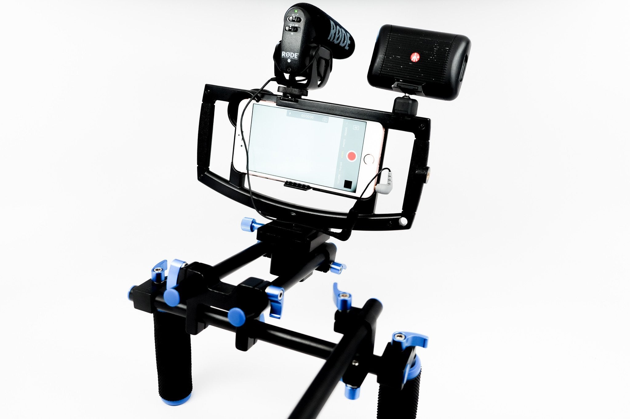 iOgrapher Shoulder Mount - Professional Filmmaking Case for iPhone & iPad | Perfect for Vlogging, Live Streaming & Content Creation