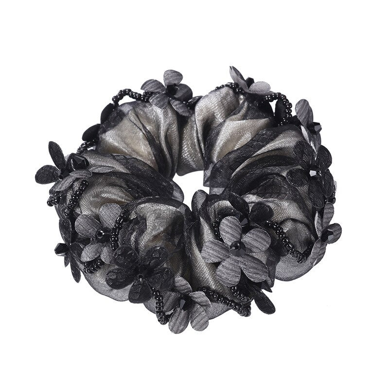 Elegant Women's Crystal Embellished Fabric & Leather Hair Band - Perfect for Weddings, Parties, and Everyday Fashion Accessories